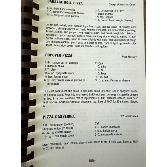 Vintage United Methodist Cookbook Shueyville IA Midwest Community Recipes 1989 - Picture 5 of 7